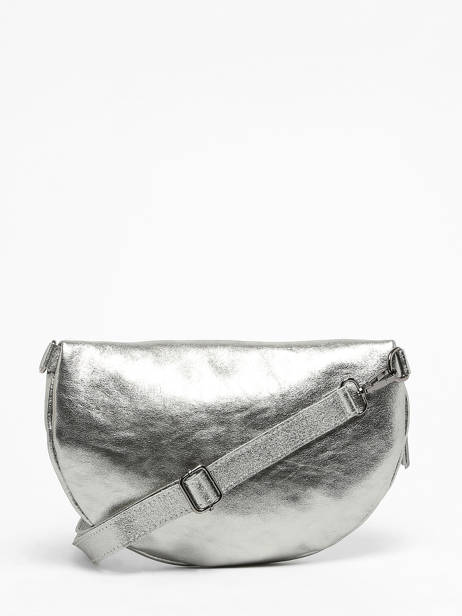 Sac Banane Nine Cuir Milano Argent nine NI21123 vue secondaire 4