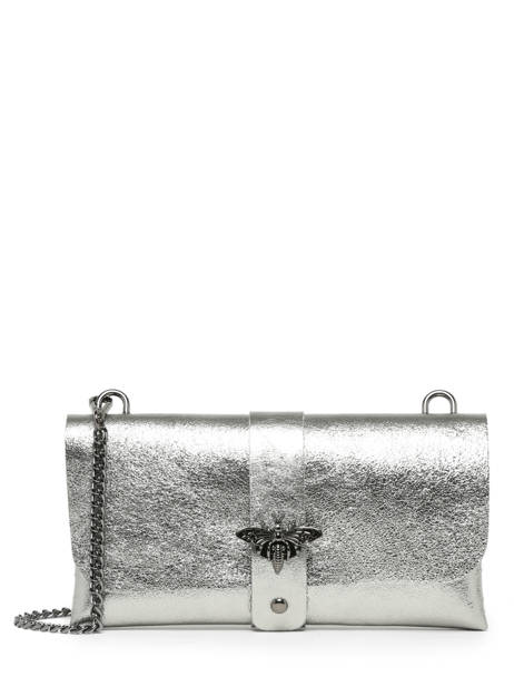 Shoulder Bag Nine Leather Milano Silver nine NI22111N