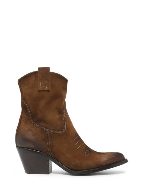 Santiago Boots In Leather Mjus Brown women 793283