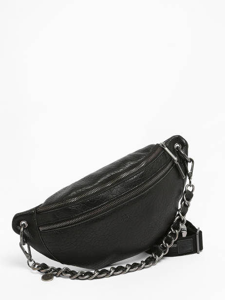 Belt Bag Vintage Leather Mila louise Black vintage 23689EX other view 2