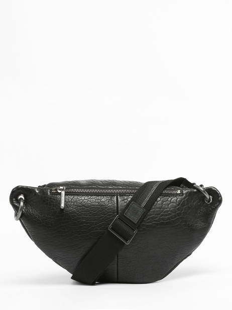 Belt Bag Vintage Leather Mila louise Black vintage 23689EX other view 4