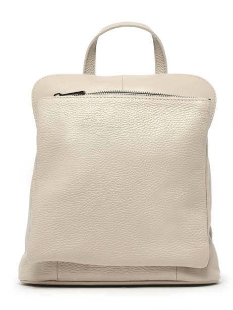 Shoulder Strap Backpack Milano Beige caviar CA23067