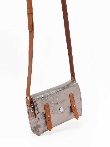 Leather Crossbody Bag Mini Indispensable Paul marius Gray vintage MINI other view 2