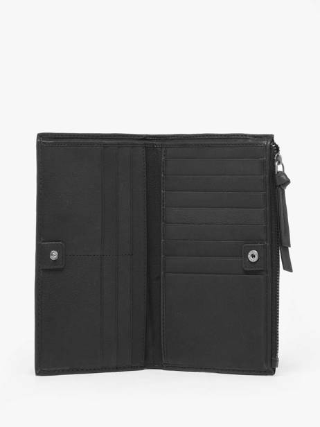 Wallet Leather Biba Black wallet VAW2L other view 1