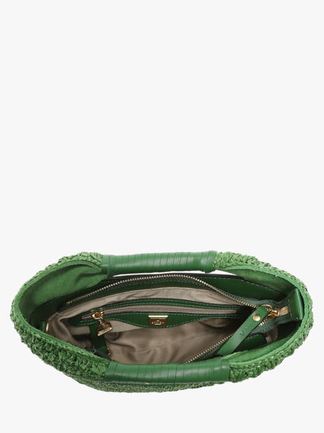 Crossbody Bag Escapade Straw Etrier Green escapade EESC042S other view 3