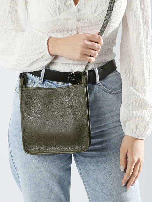 Longchamp Le foulonné Messenger bag Green