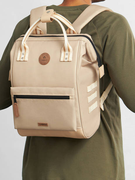 Customisable Backpack Adventurer Medium Cabaia Beige adventurer BAGS other view 1