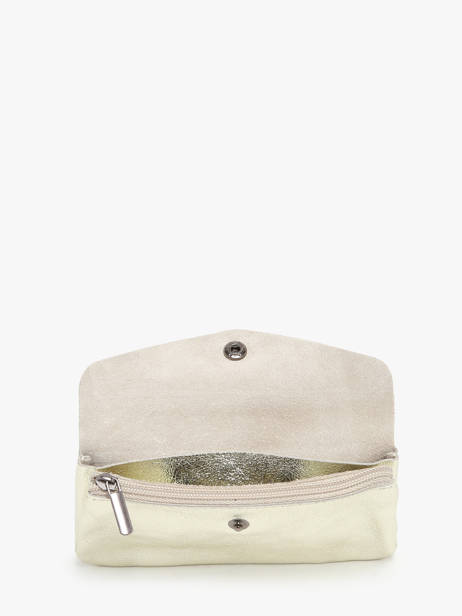 Leather Nine Coin Purse Milano Gold nine NI23113 other view 1