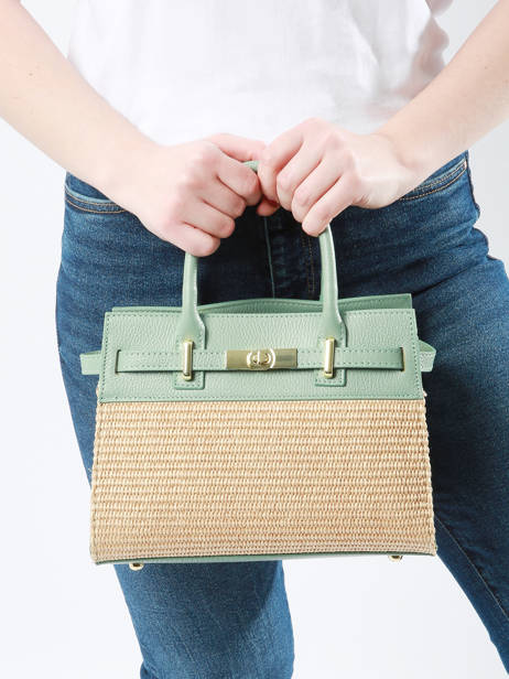 Satchel Capri Milano Green capri CP23114 other view 1