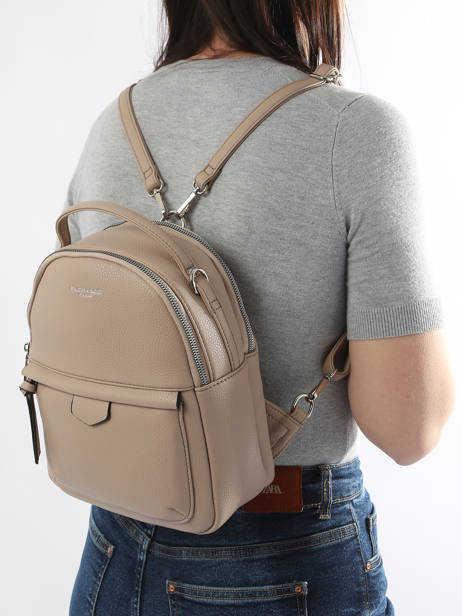 Backpack Miniprix Beige grained F3606 other view 1