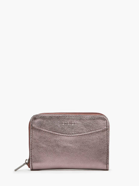 Coin Purse Leather Etincelle Irisée Etrier Pink etincelle irisee EETI900