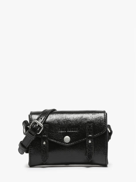 Leather Mini Indispensable Éclipse Bag Paul marius Black eclipse MINIECL