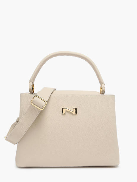 Leather Magnolia Top-handle Bag Nathan baume Beige eden 3