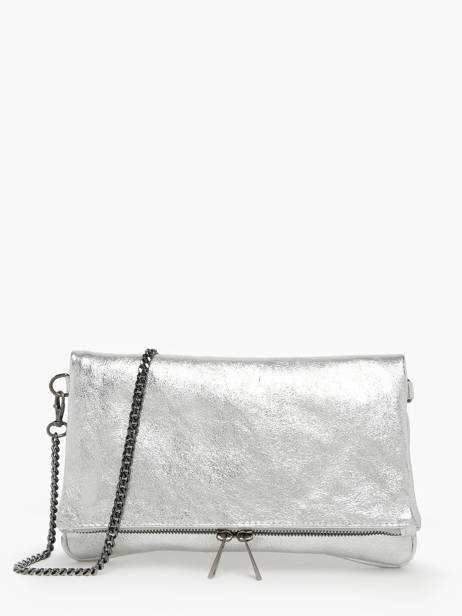 Sac Bandoulière Nine Cuir Milano Argent nine NI22112N