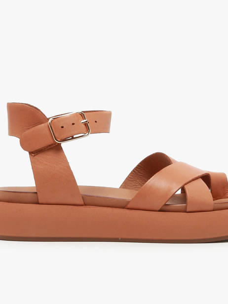 Sandales En Cuir Inuovo Vert women A96002 vue secondaire 1
