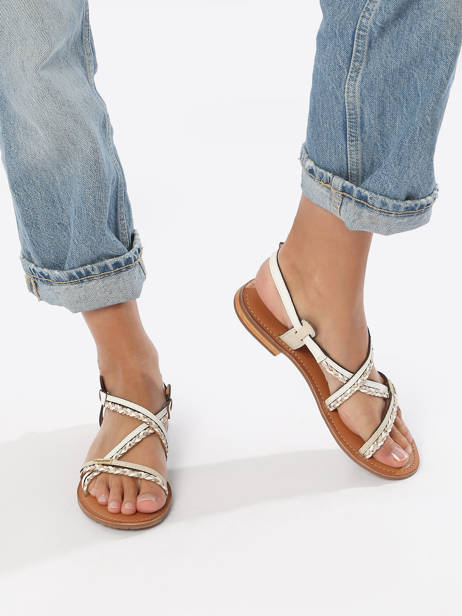 Flip Flops In Leather Les tropeziennes White women HOMONGO other view 2