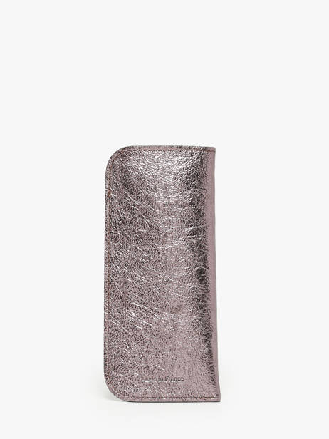 Sunglass Case Etincelle Irisée Leather Etrier Silver etincelle irisee EETI5001 other view 2