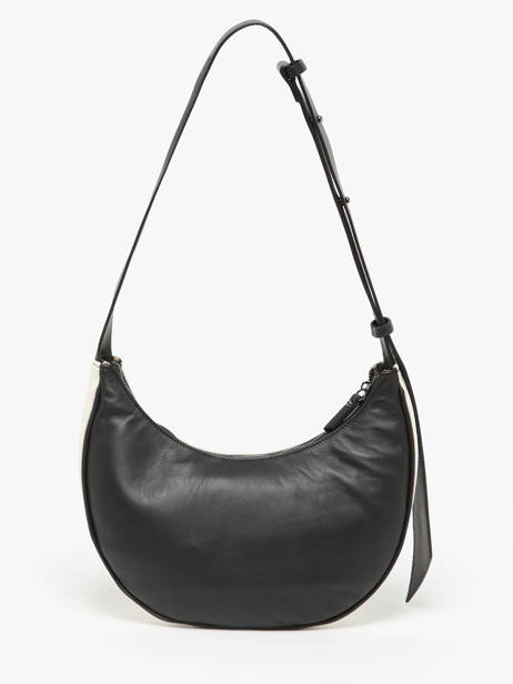 Medium Shoulder Bag Sosoomao Cotton And Leather Etrier Black sosoomao coton ECSC057M other view 4