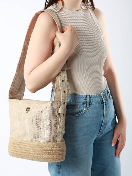 Shopper Guimauve Le voyage en panier Beige guimauve PM750 other view 1