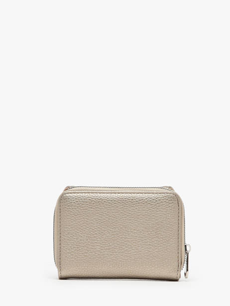 Compact Zip Wallet Classic Miniprix Beige grained H6012 other view 3