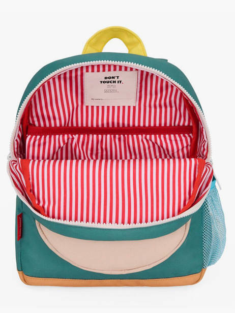 Backpack Hello hossy Green cool kids M6 other view 3