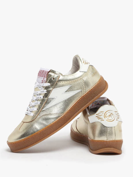 Sneakers Risy In Leather Semerdjian Gold women RISYA135 other view 1