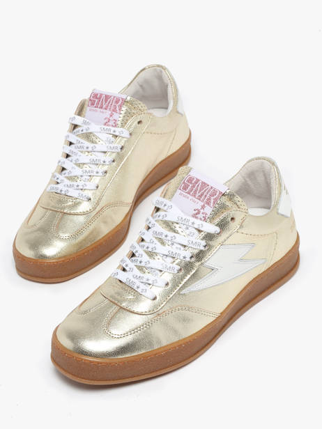 Sneakers Risy In Leather Semerdjian Gold women RISYA135 other view 3