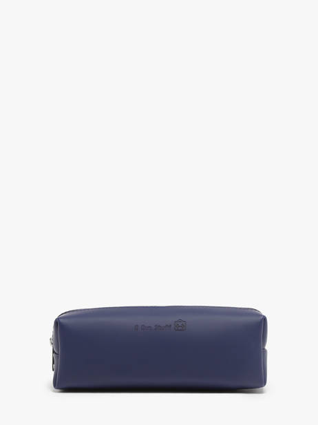Pouch Leather Own stuff Blue pen bag OS020