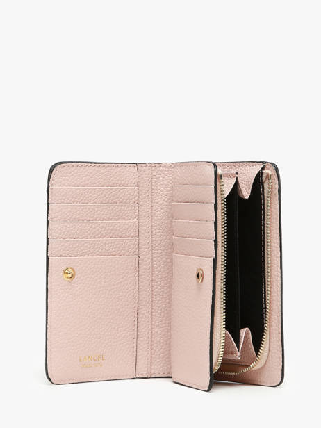 Compact Leather Ninon Zip Wallet Lancel Pink ninon A11123 other view 1