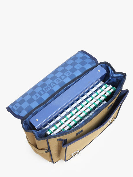 Cartable 2 Compartiments Caramel et cie Marron fier GA vue secondaire 3