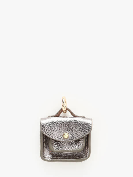 Leather La Breloque Bag Charm Paul marius Gray breloque BRELOGEO