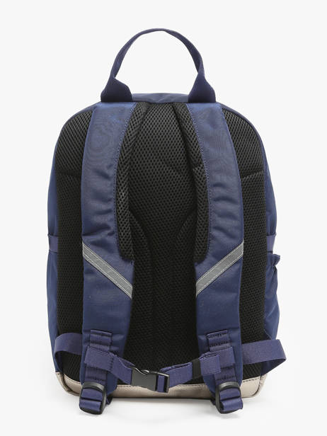 1 Compartment Backpack Caramel et cie Blue boheme FI other view 4