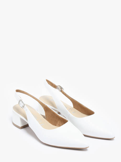 Pumps With Straps In Leather Tamaris White women 42 other view 1