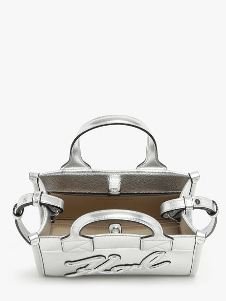 Crossbody Bag K Skuare Polyurethane Karl lagerfeld Silver k skuare 245W3093 other view 3