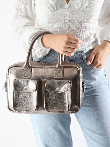 Crossbody Bag Vintage Leather Paul marius Gray vintage LEDANDYS other view 1