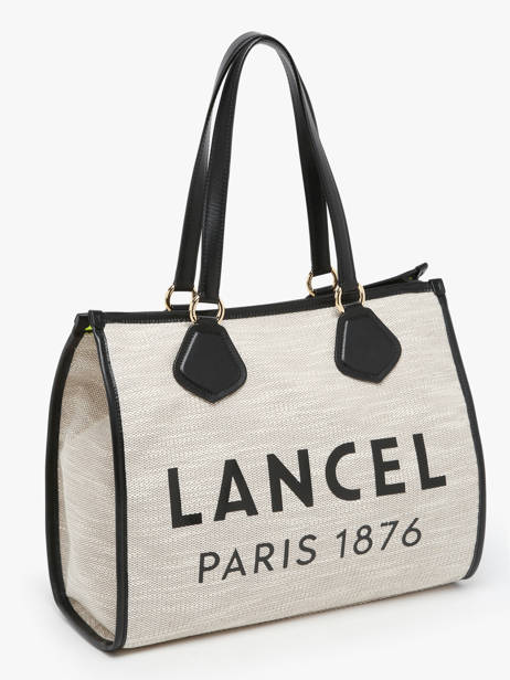 Shopping Bag Cabas D'ete With Zipper Lancel Black cabas d'ete A13310 other view 2