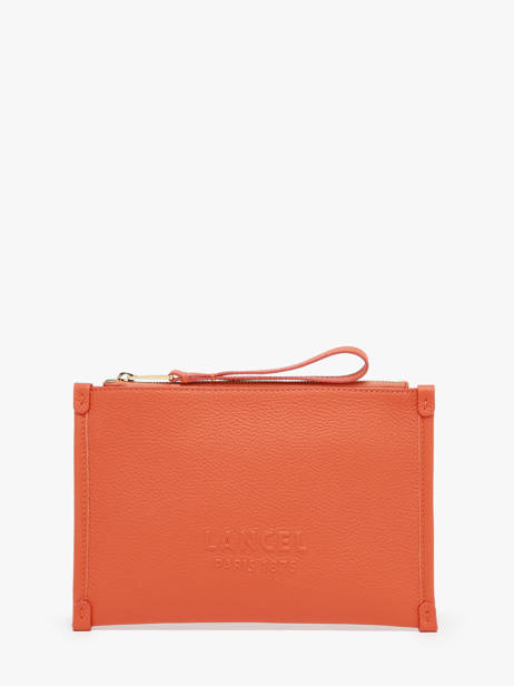 Leather Jour Pouch Lancel Orange jour A13174