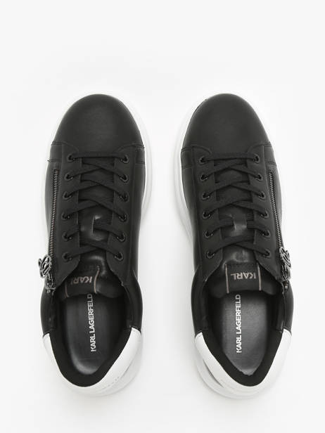 Sneakers Kapri Nft Zip In Leather Karl lagerfeld Black men KL52564 other view 3