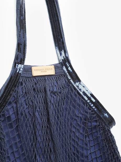 Shoulder Bag Filet Cotton Vanessa bruno Blue filet 26V40700 other view 2