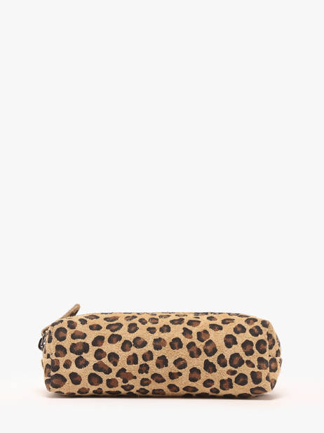 Pouch Leather Milano Multicolor velvet leopardo VL22116