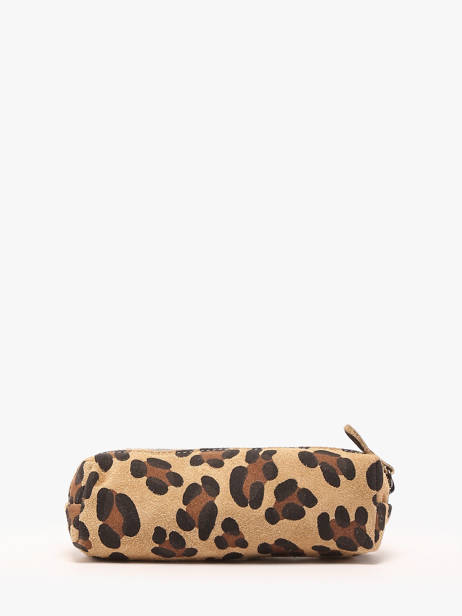Pouch Leather Milano Multicolor velvet leopardo VL22116 other view 2