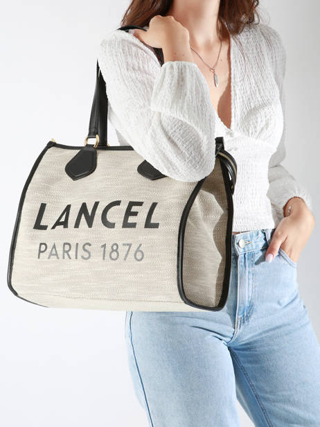 Shopping Bag Cabas D'ete With Zipper Lancel Black cabas d'ete A13310 other view 1