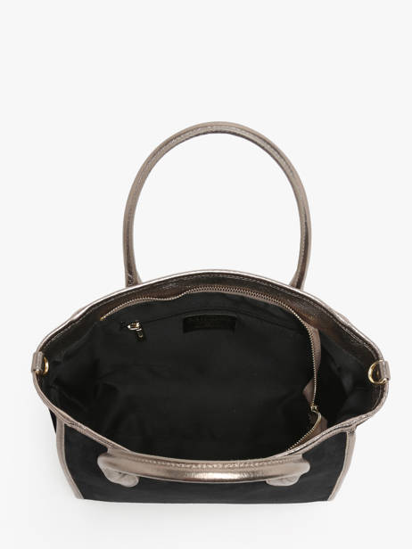 Handbag Velvet Leather Milano Black velvet VE24062 other view 3