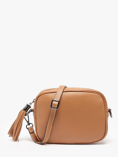 Sac BandouliÃ¨re Caviar Cuir Milano Marron caviar CA2006N