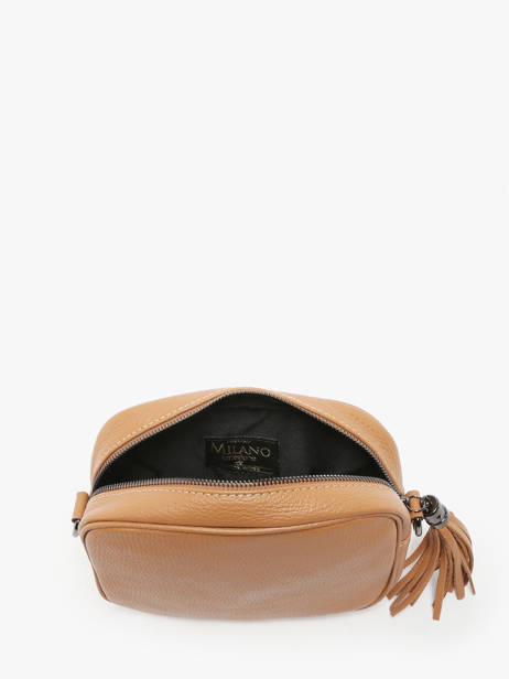 Sac BandouliÃ¨re Caviar Cuir Milano Marron caviar CA2006N vue secondaire 2