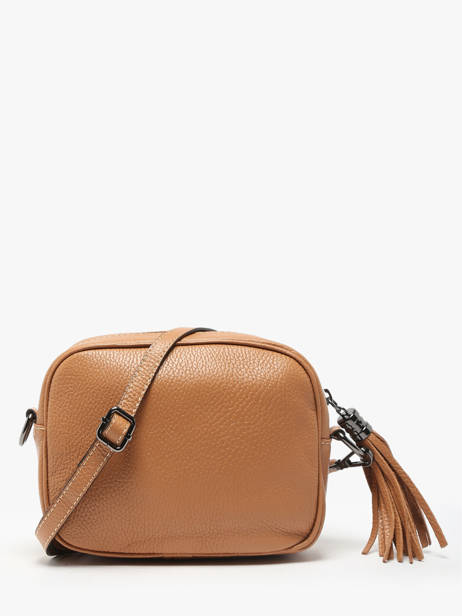 Sac BandouliÃ¨re Caviar Cuir Milano Marron caviar CA2006N vue secondaire 3
