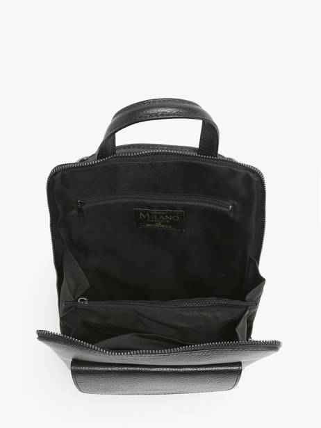 Shoulder Strap Backpack Milano Black caviar CA240615 other view 3