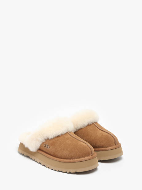 Platform Slippers Disquette In Leather Ugg Beige women 1122550 other view 2