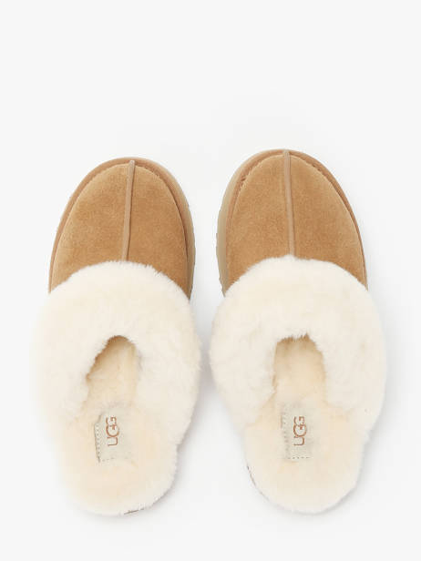 Platform Slippers Disquette In Leather Ugg Beige women 1122550 other view 4