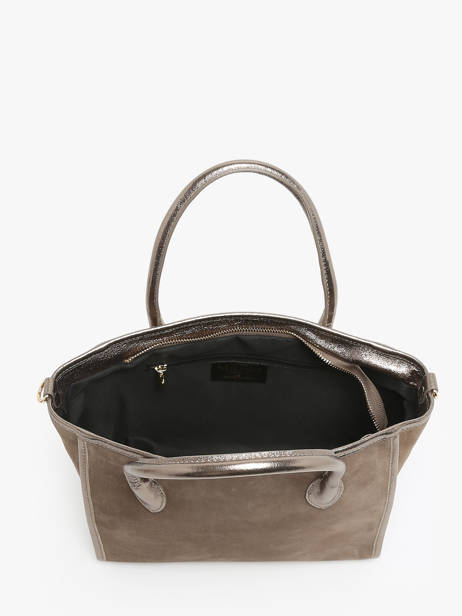 Sac à Main Velvet Cuir Milano Gris velvet VE24062 vue secondaire 3